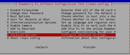 rasbpi config adv